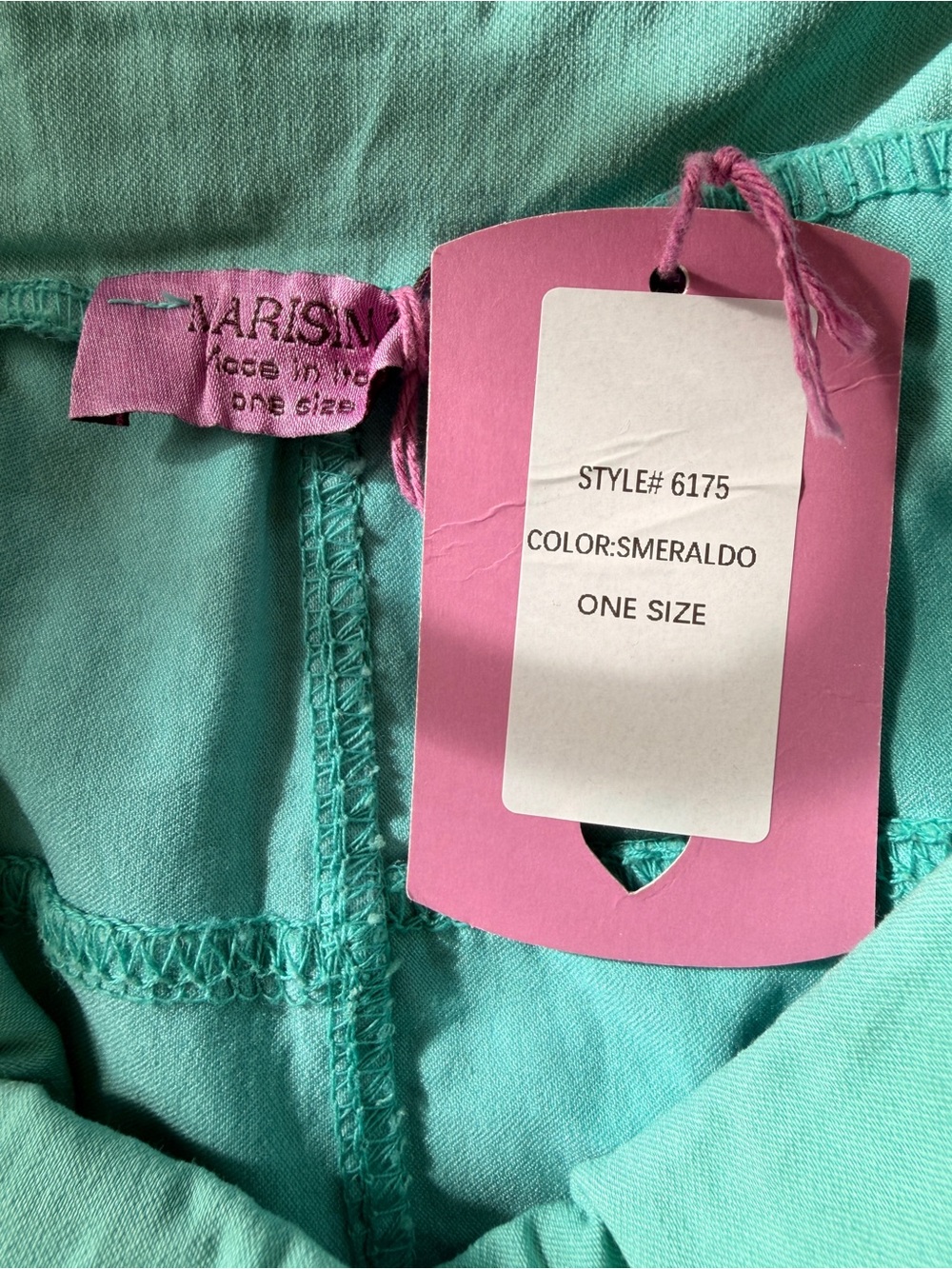 Marisima Smeraldo Drawstring Solid Stretch Pant O/S - Picture 5 of 7